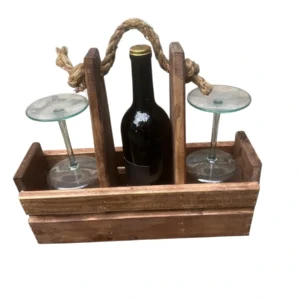 Knotty Pine Wine Caddy - Get Your SIP Together!